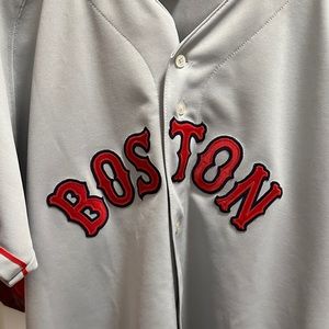 Boston Red Sox road jersey. Russell Sports authentic 48